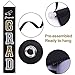 Graduation Decorations 2021 - CLASS OF 2021 CONGRATS GRAD Porch Sign Hanging Flags Banners Party Supplies - Black Silver Gold