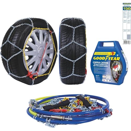 Goodyear 77908 77908 G9-9 mm car passenger snow chains - TUV and ONORM approved - Size 100, Size 100