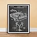 Steves Poster Store DELOREAN TIME MACHINE POSTER BACK TO THE FUTURE MOVIE CAR BLACKBOARD 1985 US PATENT ART RETRO PRINT 18X24 AUTO JOHN FLUX CAPACITOR GIFT