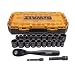 DEWALT Impact Socket Set, 23-Piece, 3/8" Drive Metric/SAE (DWMT74738)
