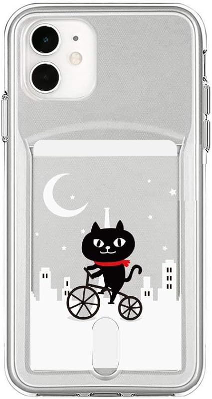 Amazon Abbi Friends Iphone 11 ケース ネコマンジュウ カードクリアケース 夜サイクリング アビィフレンズ 6 1インチ アイフォン カバー スマホケース フレンズヒル 日本正規代理店品 Abfi61r アビィフレンズ Abbi Friends 家電 カメラ