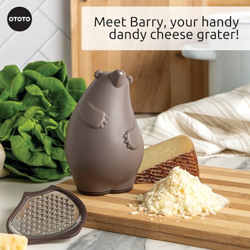 OTOTO Barry The Bear Box Cheese Grater Compact Stainless Steel Grater