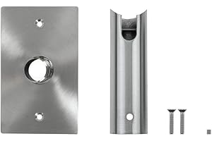 SHARNDY Electric Heated Towel Rack Brushed Round Hardwired Kit for Wall Mounted Brush Nickel Round Towel Warmer ETW26/ETW27/ETW29/ETW44 (Round Brushed Φ0.78)