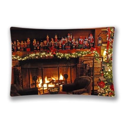 Amazon Com Xmas Stuff For Christmas Fireplace 20x36inch 2 Sides