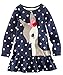 Kidstree(TM) Girl's Deer Pattern Long Sleeve Cotton Dress (4T)