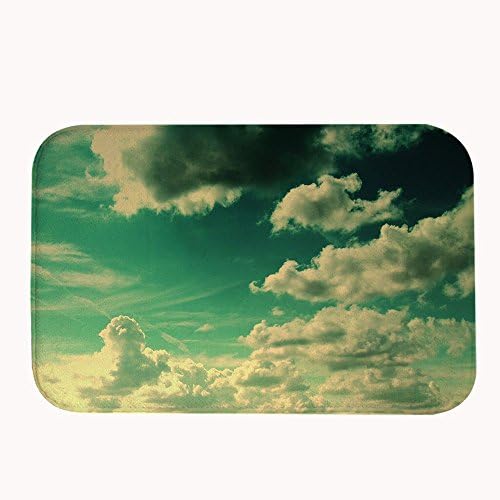 DCKLOIK Sky Clouds Azure White Indoor Outdoor Welcome Doormat Bedroom Bath Floor Entrance Mat Rug Carpet Anti Slip