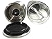 Kuprine Salt and Pepper Grinder Set Stainless Steel 2 in 1 Pepper Mill and Salt Grinder with Adjustable Ceramic Grinding Mechanism