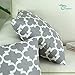 CaliTime Pack of 2 Soft Canvas Throw Pillow Covers Cases for Couch Sofa Home Decor Modern Quatrefoil Accent Geometric 18 X 18 Inches Grey