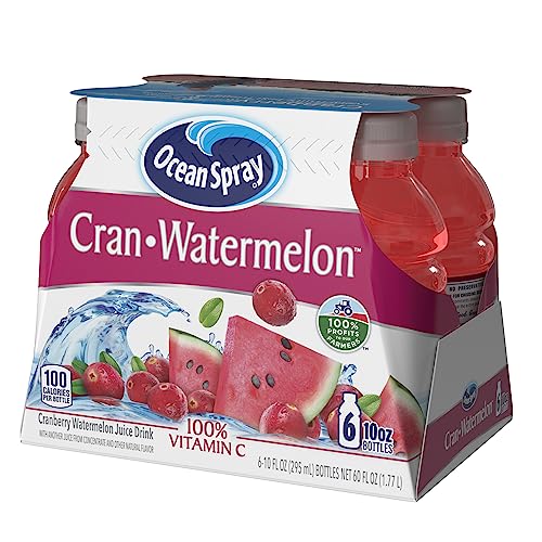 OCEAN SPRAY® CRAN-WATERMELON™ CRANBERRY WATERMELON JUICE DRINKS, 10 FL OZ BOTTLES, 6 COUNT