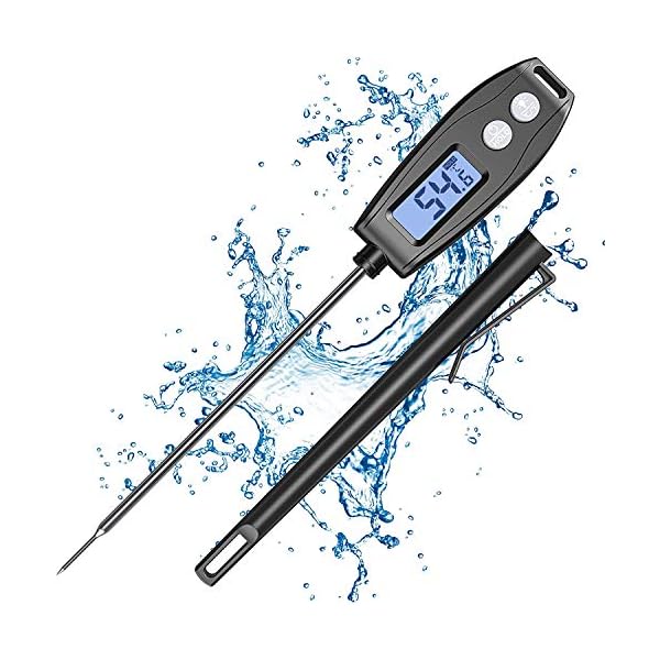 Cocoda-Meat-Thermometers-52-Inches-Digital-Food-Thermometer-with-Instant-Read-Waterproof-Backlit-LCD-Screen-Cooking-Thermometer-for-Kitchen-Smoker-Grill-BBQ-Hot-Cold-Water-Milk-Jam-Deep-Fry Cocoda Meat Thermometers, 5.2 Inches Digital Food Thermometer with Instant Read, Waterproof, Backlit LCD Screen, Cooking Thermometer for Kitchen Smoker Grill BBQ Hot Cold Water Milk Jam Deep Fry