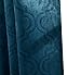 HLC.ME Redmont Lattice Geometric Thick Soft Thermal Insulated Energy Efficient Room Darkening Privacy Blackout Grommet Curtain Panels for Living Room - Set of 2 Panels (52 x 84 Inches Long, Teal Blue)