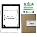 Teseko Digitizer Touch Screen Replacement for Ipad 2 Black-Includes Home Button and Camera Holder with tools kit