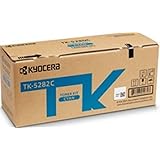 KYOCERA1T02TWCUS0 Model TK-5282C Cyan Toner Kit for use ECOSYS M6235cidn, M6635cidn and P6235cdn A4 Multifunctional Printers; Up to 11000 Pages Yield at 5% Average Coverage