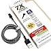 Tera Grand - Apple MFi Certified Lightning to USB-A Braided Cable for iPhone 13/12/11 Pro Max Mini, SE XS Max XR X, 8/7/6 Plus, iPad, AirPods, 4 ft Black/White, (APL-WI114-BKWH)