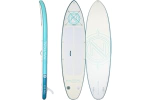 iROCKER Nautical GO Ten-SIX Inflatable Stand Up Paddle Board, Superb Maneuverability 10'6" Long 33" Wide 6" Thickness SUP with Leash and Fins ONLY