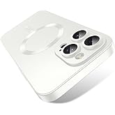 Misscase Magnetic Case for iPhone 15 Pro Max MagSafe with Camera Lens Protector,Full Protection Slim Smooth Shockproof Anti-Scratch Soft TPU Bumper Phone Case for iPhone 15 Pro Max White