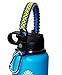 WaterFit Paracord Handle - Paracord Carrier Survival Strap Cord with Safety Ring and Carabiner Compatible with Hydro Flask Wide Mouth Water Bottles 12oz - 64 oz