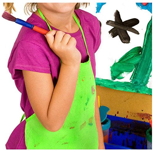 Ancefine Non-Woven Fabric Children's Smock Artist Panting Aprons ,6 Color,12-Pack