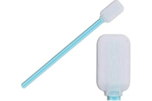 CI KYAN 100pcs 4.92" Cleanroom Double-Layer Polyester Tip Cleaning Swabs with Large Head Cleaning for Inkjet/Thermal Printers, Optical Lens, Camera Sensors, Gun, Firearms, Electronics (707-Polyester Swab)