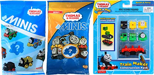 Byron & Percy Thomas The Train Builder Construction Edition Maker Pack & 2018 / 2017 Friends Minis Mystery 2 Blind Bag bundle