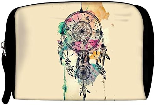 Red Zebra Dream Catcher Colourful Printed Makeup Bag