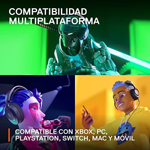 Steelseries arctis nova 1x - headset para jogos multissistema - controladores hi-fi - áudio espacial 360° - almofadas de espuma de memória - ultraleve - xbox, ps5, ps4, pc, switch