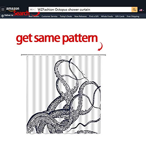 Octopus Tentacles Bath Mat,Kraken Ocean Sea Monster Non-Slip Bathroom Rug Shower Floor Carpet,Kids Nautical Decor Bath Rug,Absorbent Doormat Bedroom Rug Kitchen Toilet Floor,19.7" x 31.5"