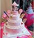 Carousel Happy Birthday Cake Bunting Topper Cake Topper Garland, Birthday Party Cake Decorations Plastic Merry-Go-Round Horse Christmas Birthday Gift Carousel Music Box, (Pink)