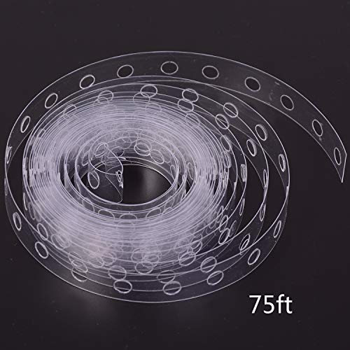 LOCOLO 75 Ft Garland Decorating Strip Tape, 200 PCS Reusable Balloon Glue Point, Balloon Arch Garland Decorating Strip Kit, Easy to Make Balloon Arch Garland Wedding and Party Decorations (3 Rolls)