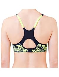 Danskin Sujetador deportivo con espuma ajustable en la parte posterior-Impacto medio