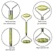 ACCU-JADE Jade Roller for Face in Professional Salon Quality | Jade Face Roller & Face Massager for Wrinkles, Fine Lines Under Eyes & Puffiness | Anti Aging Jade Facial Roller to Rejuvenate your Skin