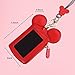 Neck Pouch, CHARMINER Card Holder Wallet, Neck Bag Travel Documents Purse, Cute Animal Shape for Women red