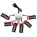 Wwman 6pcs 3.7V 500mah Batteries And 1to6 Battery Charger for UDI U45 U42 U42W SYMA X5SW X5SC Rc Quadcopter Drone Spare Parts