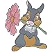 Wrights Disney Bambi Thumper with Flower Iron-On Applique