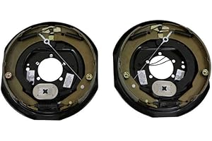 AxleTek 12"x2" Electric Brake Pair for 5.2K-7K Axle 1-Left & 1-Right Self-Adjusting 5-Bolt Mount Replaces Dexter & Lippert