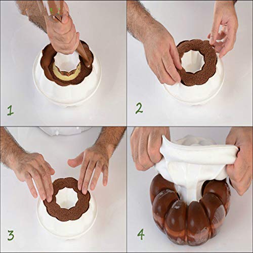 Silicone Mold 3D Garland Wreath Shape for Chocolate Truffle Mousse Cake Dessert Mold - Thumbnail 7