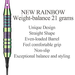 sanfeng Darts Plastic Tip Set Rainbow Color 21g for