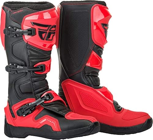 FLY Racing Adult Maverik Motocross Boots (Red/Black, US 07) in