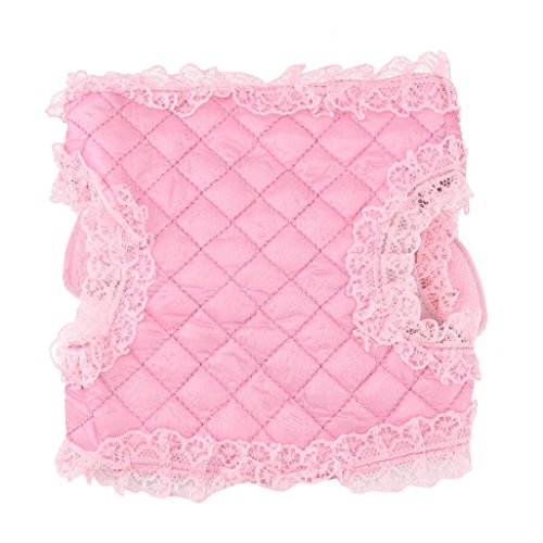 Binmer(TM) Angel Wings Pet Chest Strap Comfort Soft Breathable Dog Harness Pet Vest Collars Rope Dog Chest Strap Leash Set Collar for Small puppy (Pink, S)