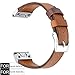 Fenix 5S Leather Watch Bands,YOOSIDE 20mm QuickFit Classic Genuine Leather Replacement Watch Band Strap for Garmin Fenix 5S/Fenix 5S Plus (Brown)