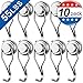 MIKEDE Magnetic Hooks Heavy Duty, 60 lb+ Strong Swivel Swing Neodymium Magnetic Hooks for Hanging, Strong Magnet Hanger for Cruise Cabins, Locker, Toolbox, Home, Kitchen - Pack of 10