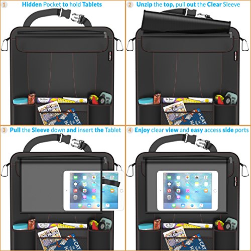 image for FORTEM THE EXTRA MILE Car Back Seat Organizer | Insulated Pockets | Ba