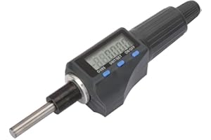 Ailgely 0.001mm Digital Micrometer Head, Support Unit Convert, for Easy Operation and Precise Measurement with Alloy Probe