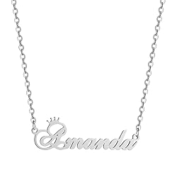 Custom Silver Name Necklace Personalized for