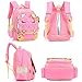 Efree Cute Cat Face Bow Diamond Bling Waterproof Pink School Backpack Girls Book Bag (Medium, Black)