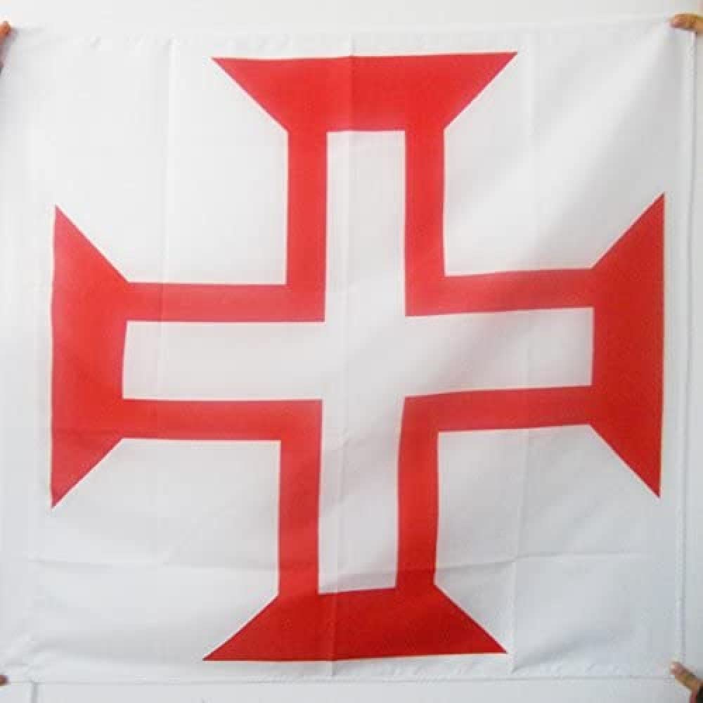AZ FLAG - Military Order of Christ Flag - 3x3 Ft - 100% Polyester former Knights Templar order in Portugal Banner with Sleeve - Fade Resistant - Vivid Colors - 3' x 3' Feet - 90x90 Cm