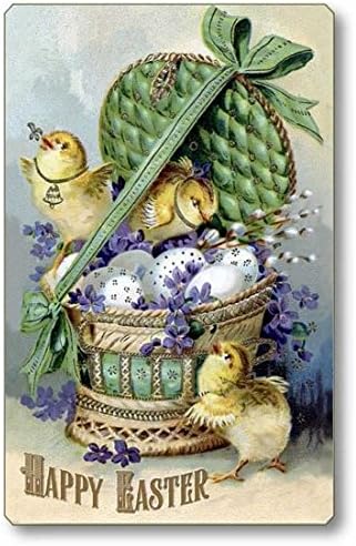Fairy Freckles Studios Item 736 Vintage Victorian Style Easter Plaque