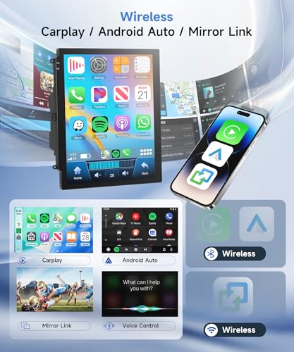 【8 Cœur 6+128G】 pour Opel Astra J/Buick Excelle 2009-2015 Autoradio avec CarPlay sans Fil Android Auto, Ecran Tactile IPS 9.7 Pouces avec FM/RDS, GPS, Bluetooth 5.0, Unterstützt 360° Panoramakameras