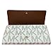 Michael Kors Signature PVC Fulton Flap Wallet (Vanilla)