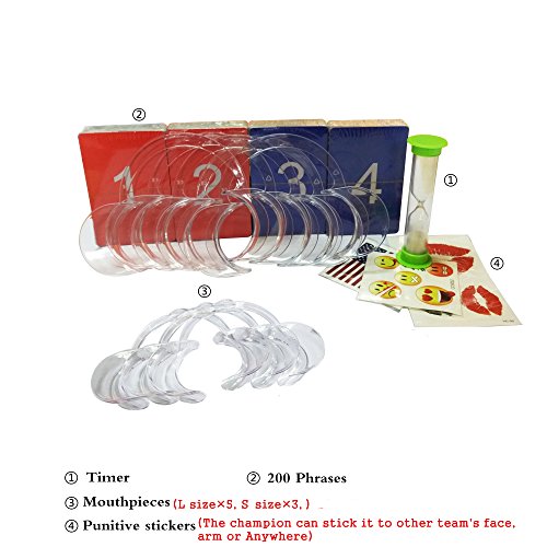 Mouth Guard Challenge Game ,Speak Fun Game 8 pcs Cheek Retractor